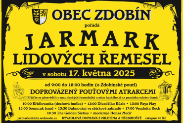 Jarmark lidových řemesel 17.5.2025