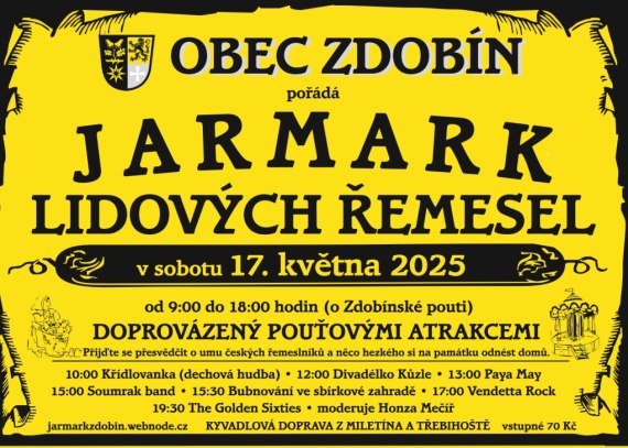 Jarmark lidových řemesel 17.5.2025