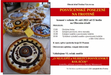 Posvícenské posezení na Trotině 10.9.2022