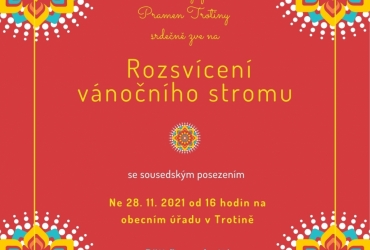 Rozsvícení vánočního stromu na Trotině